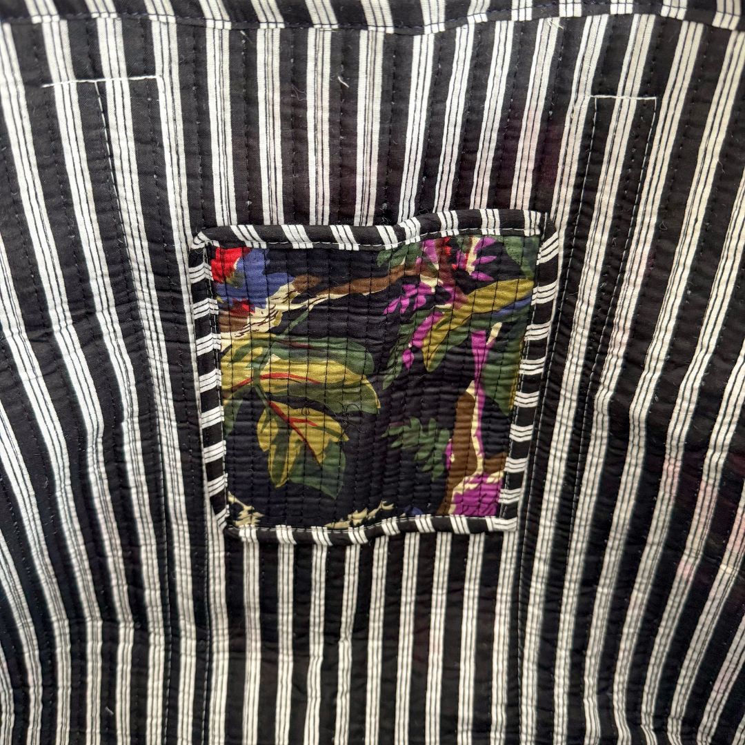 Tote Bag Veerle | Black Tropical