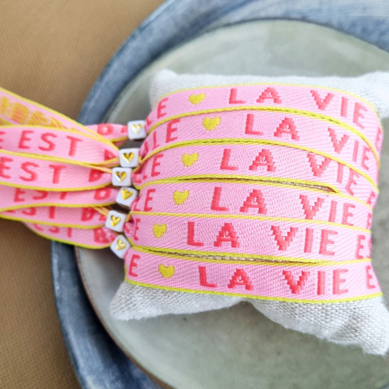 Lint Armbandje La Vie Est Belle | 01