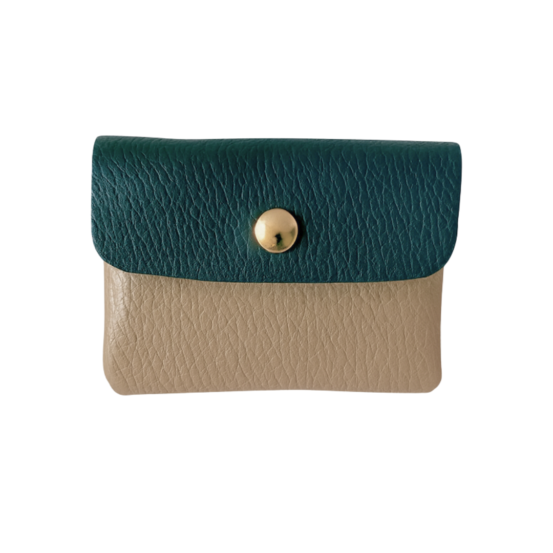 Portemonnee Jule | Petrol - Taupe