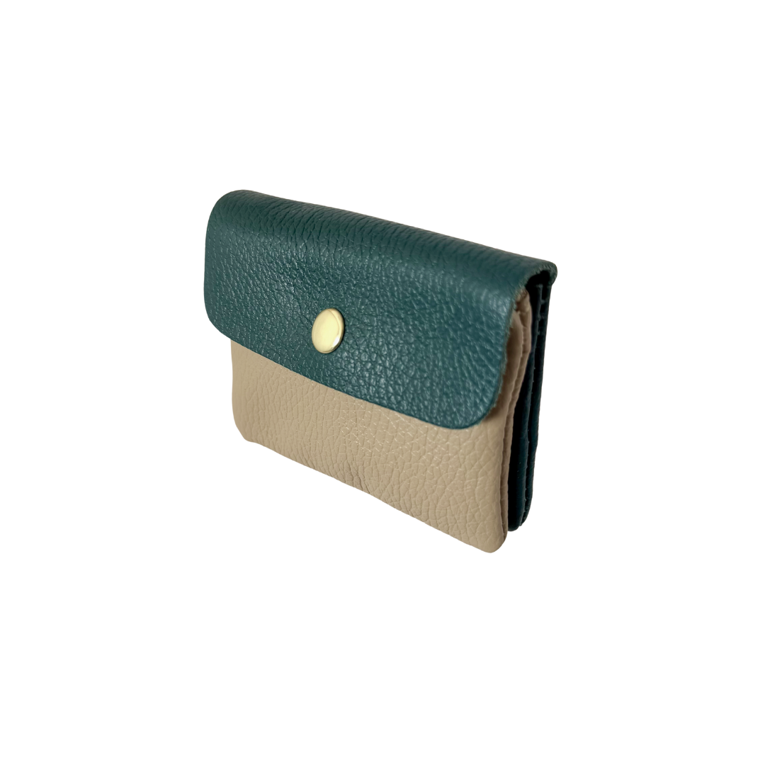 Portemonnee Jule | Petrol - Taupe