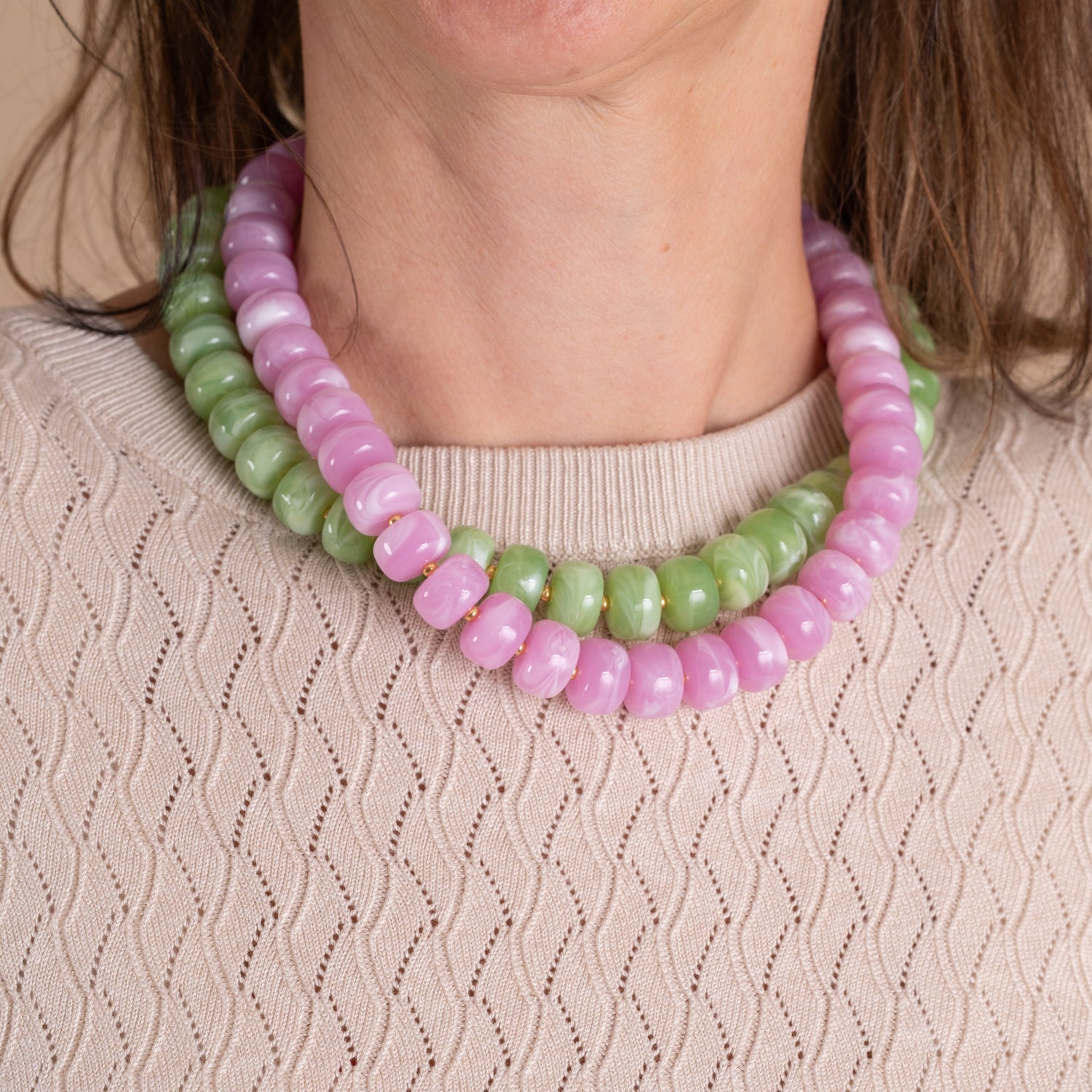 Bold Chunks Ketting | Orchid