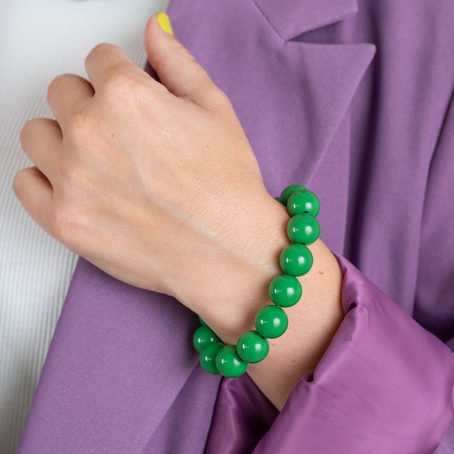 Bold Beads Armband | Spruce