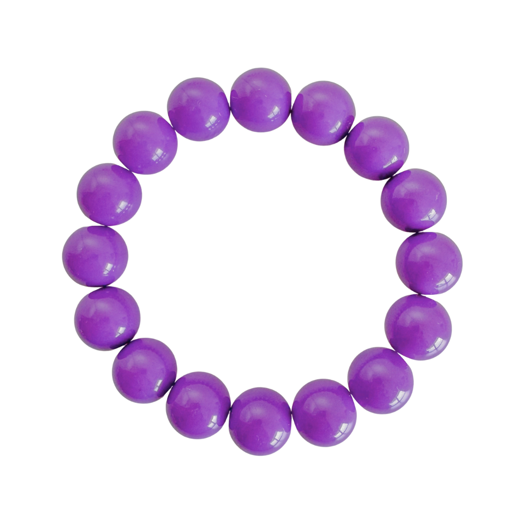 Bold Beads Armband | Violet - 14 mm