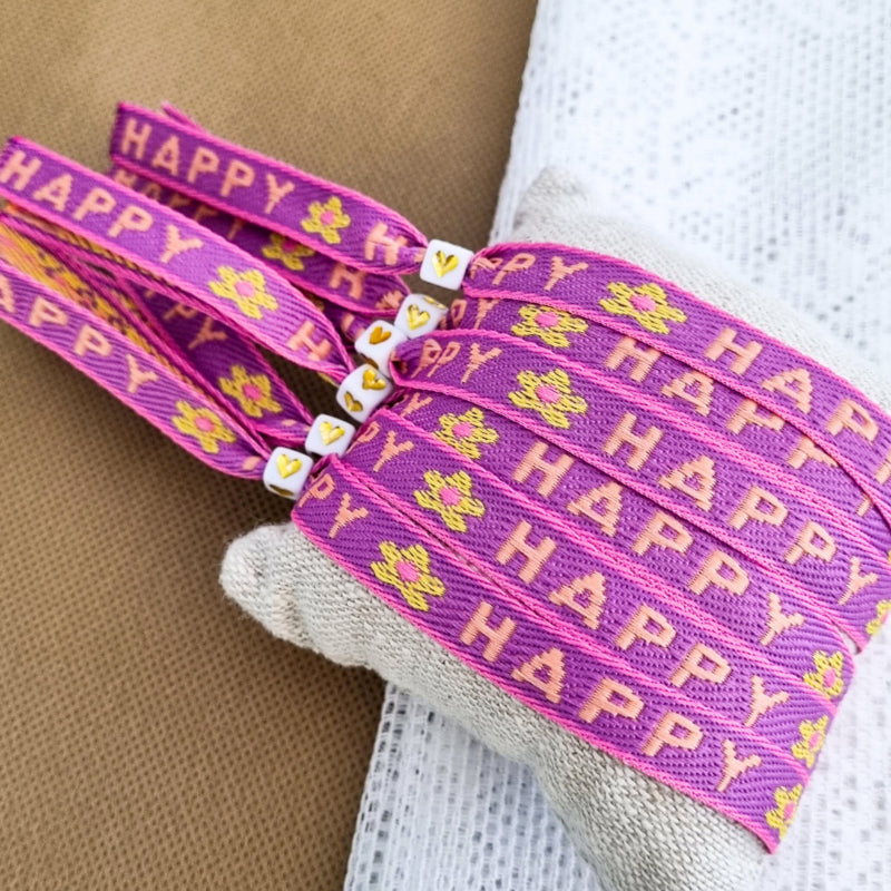 Lint Armbandje Happy