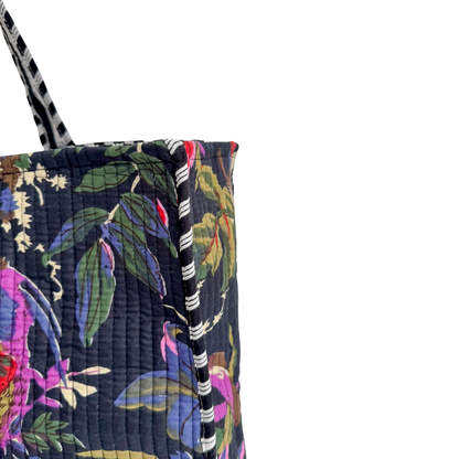Tote Bag Veerle | Black Tropical