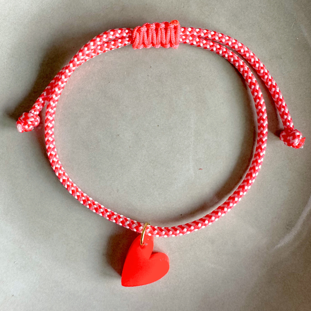 Armband  Lume Charms | Heart Red