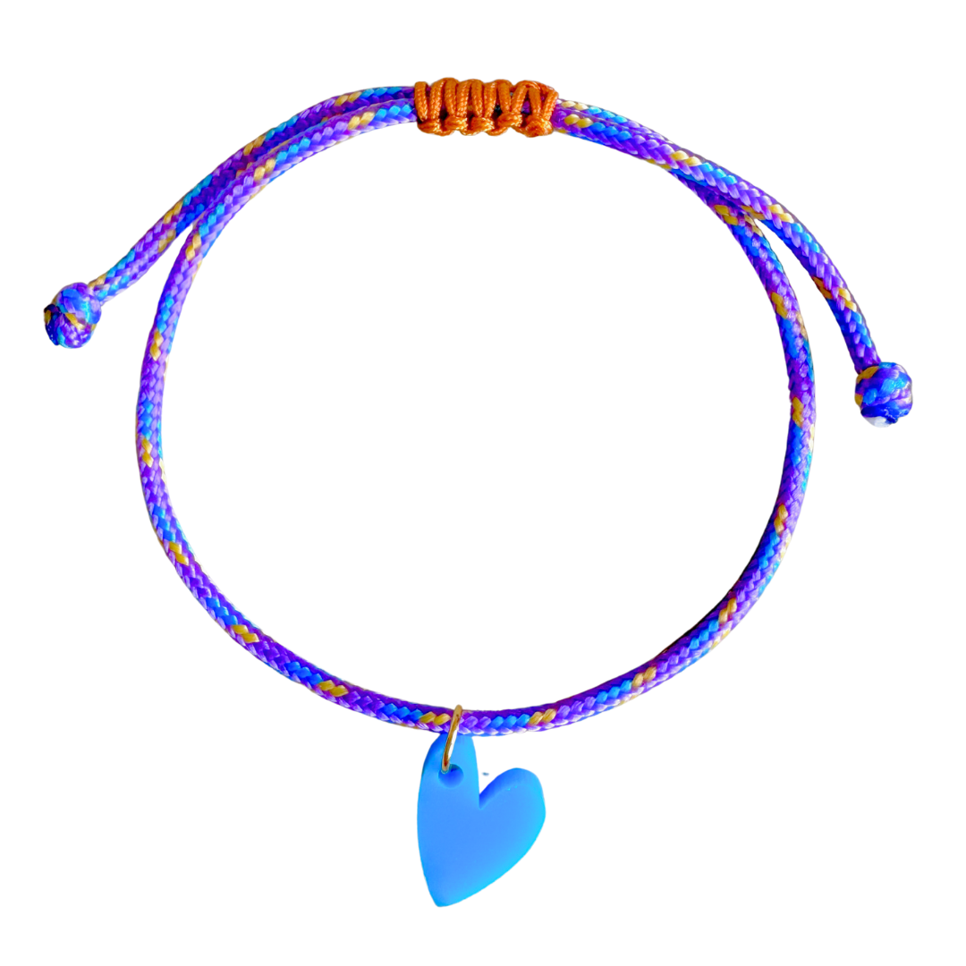 Armband  Lume Charms | Heart Blue