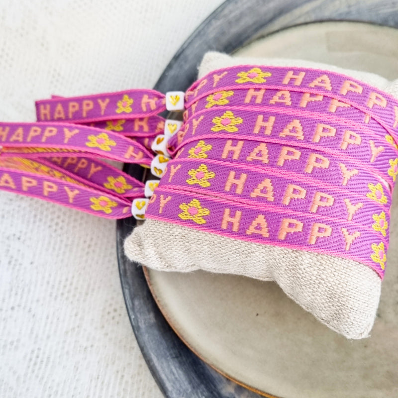 Lint Armbandje Happy