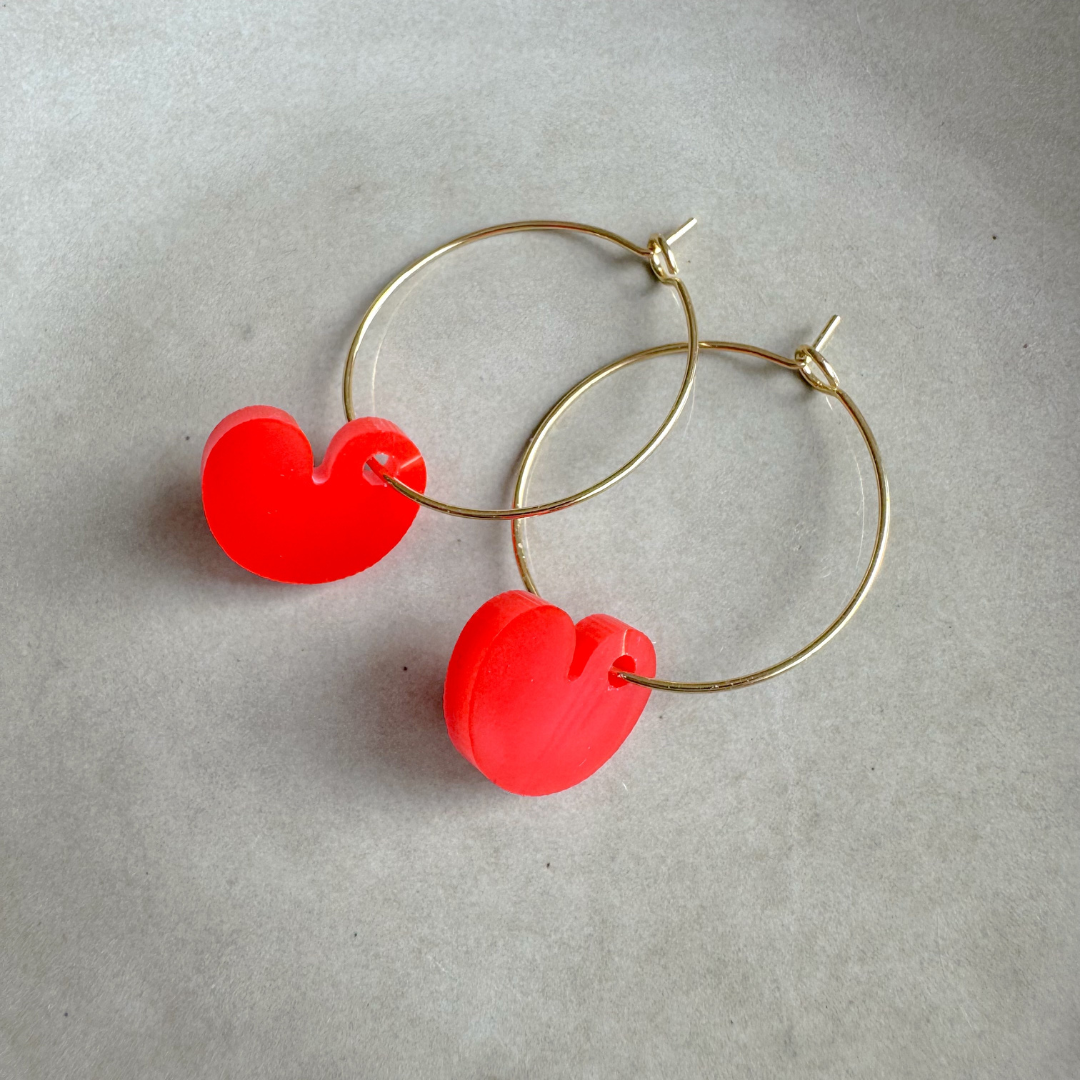 Oorbellen Hoops Lume Charms | Pompeblêdsjes