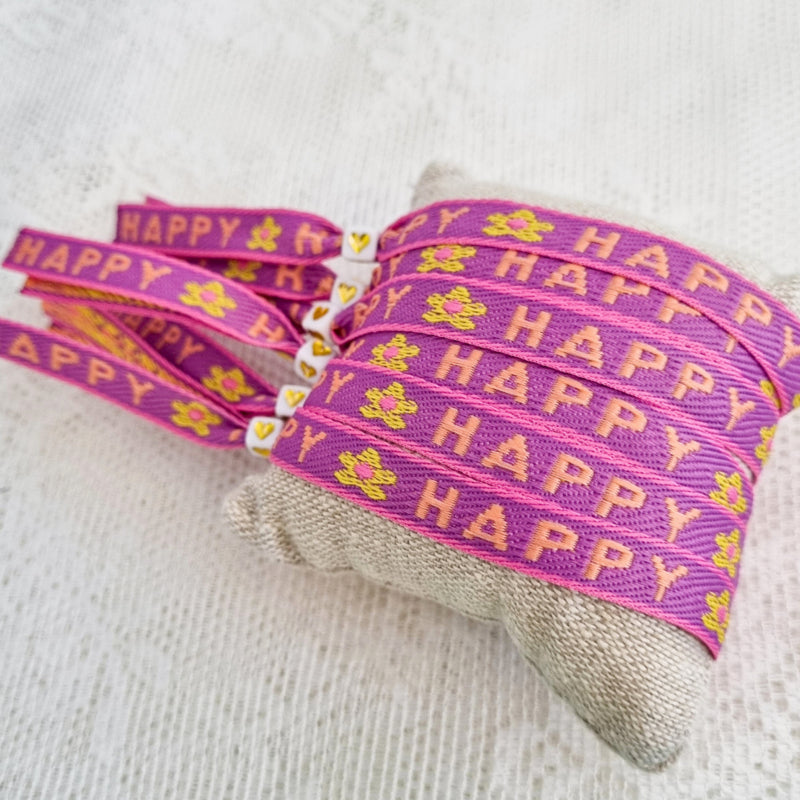 Lint Armbandje Happy