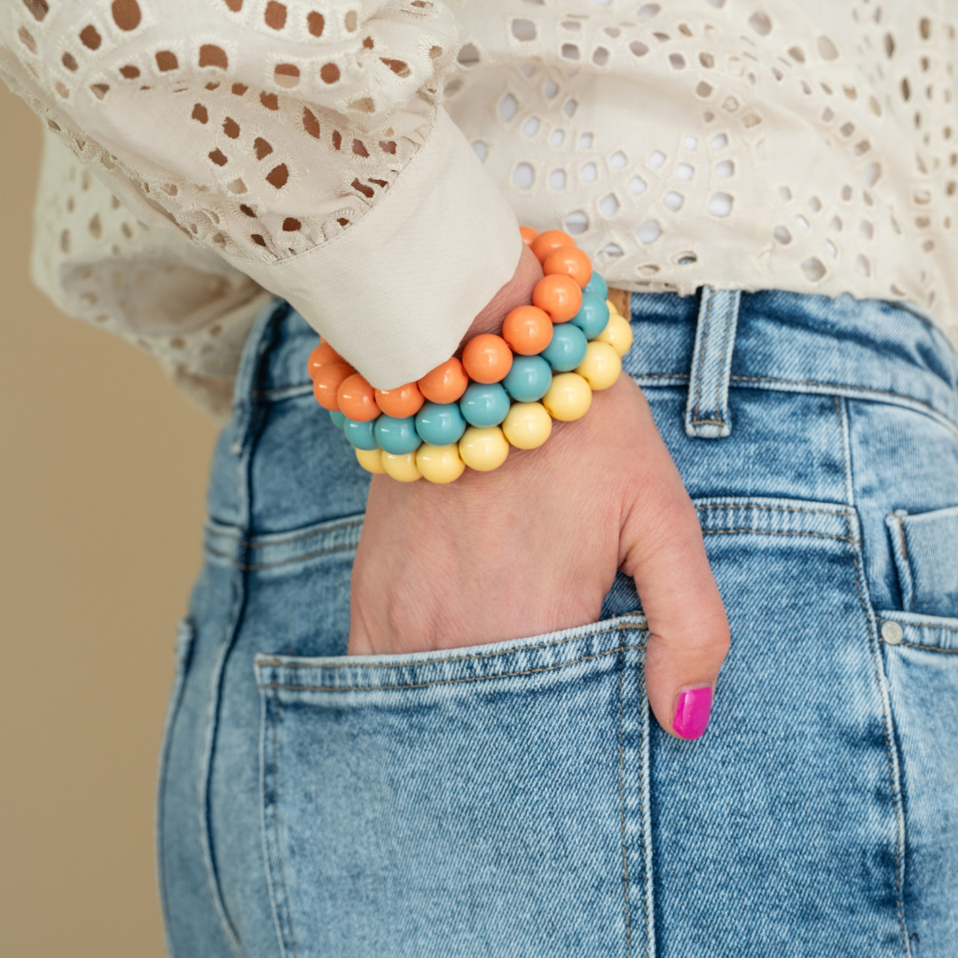 Bold Beads Armband | Vanille