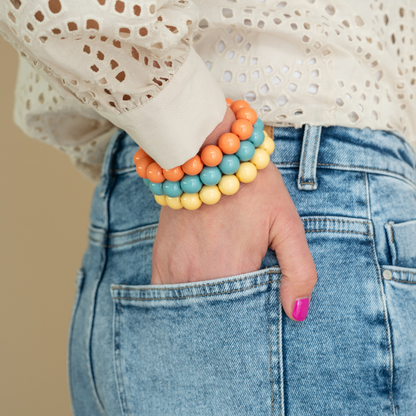 Bold Beads Armband | Vanille