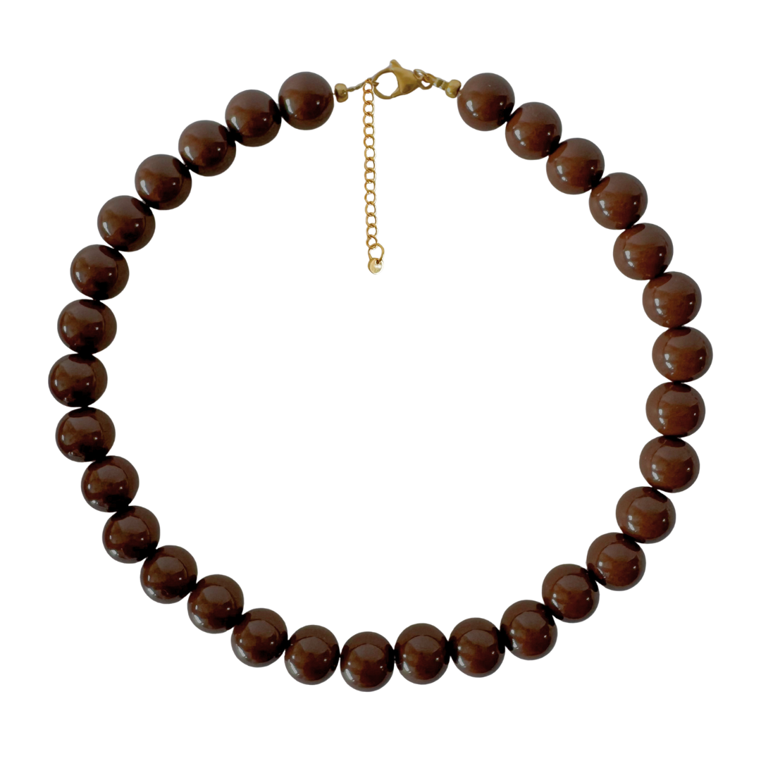 Bold Beads Ketting | Chocolate