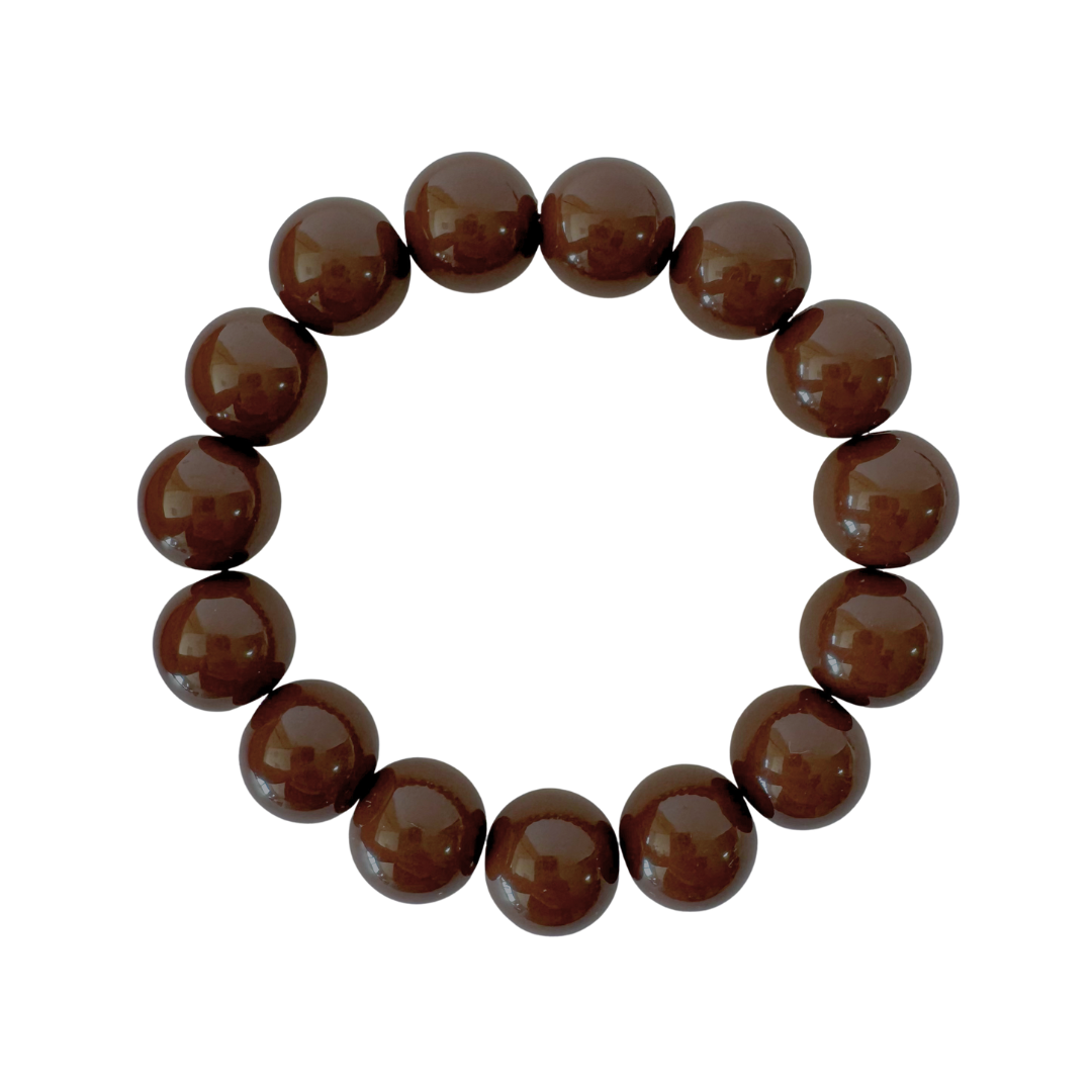 Bold Beads Armband | Chocolate