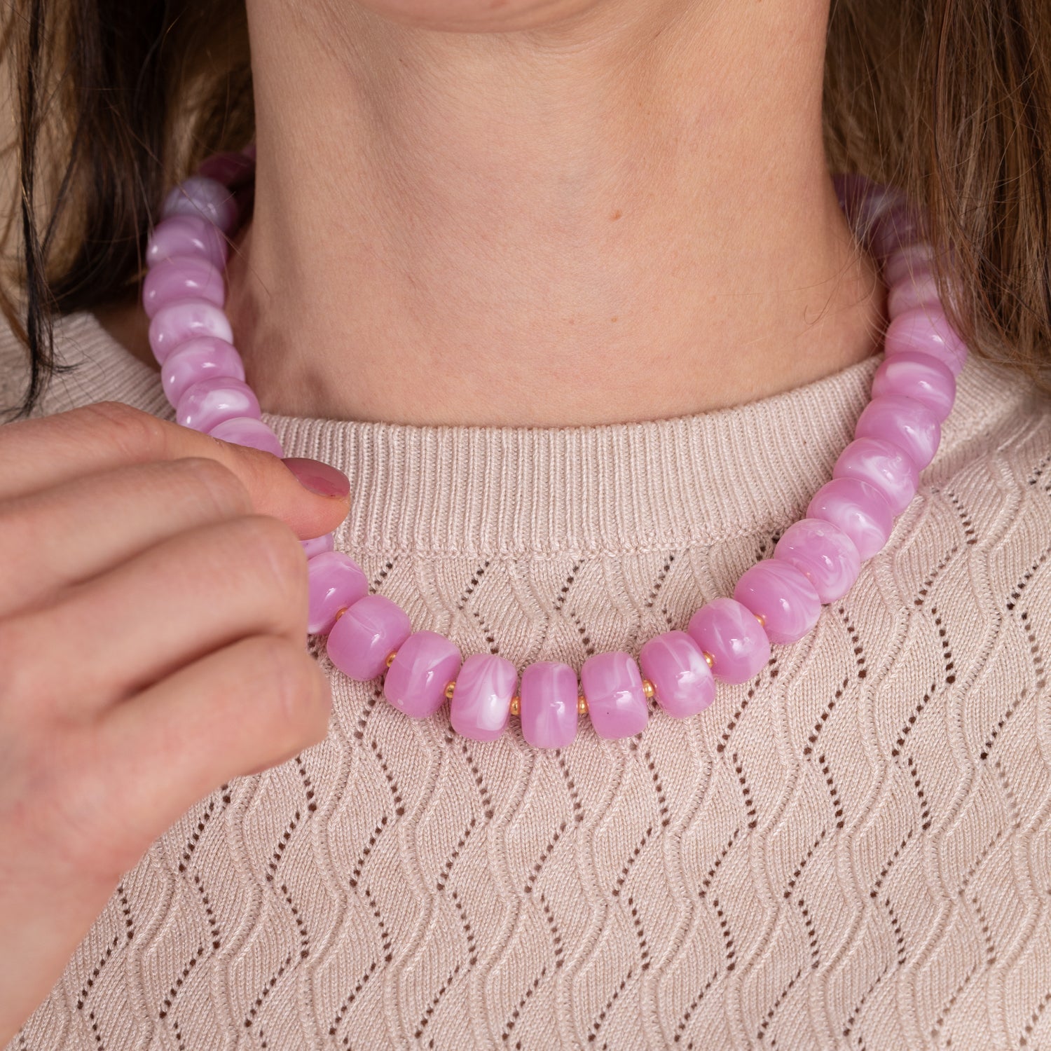 Bold Chunks Ketting | Orchid