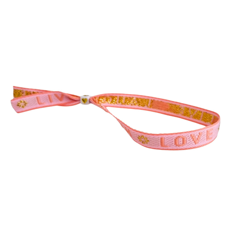 Lint Armbandje Live Laugh Love